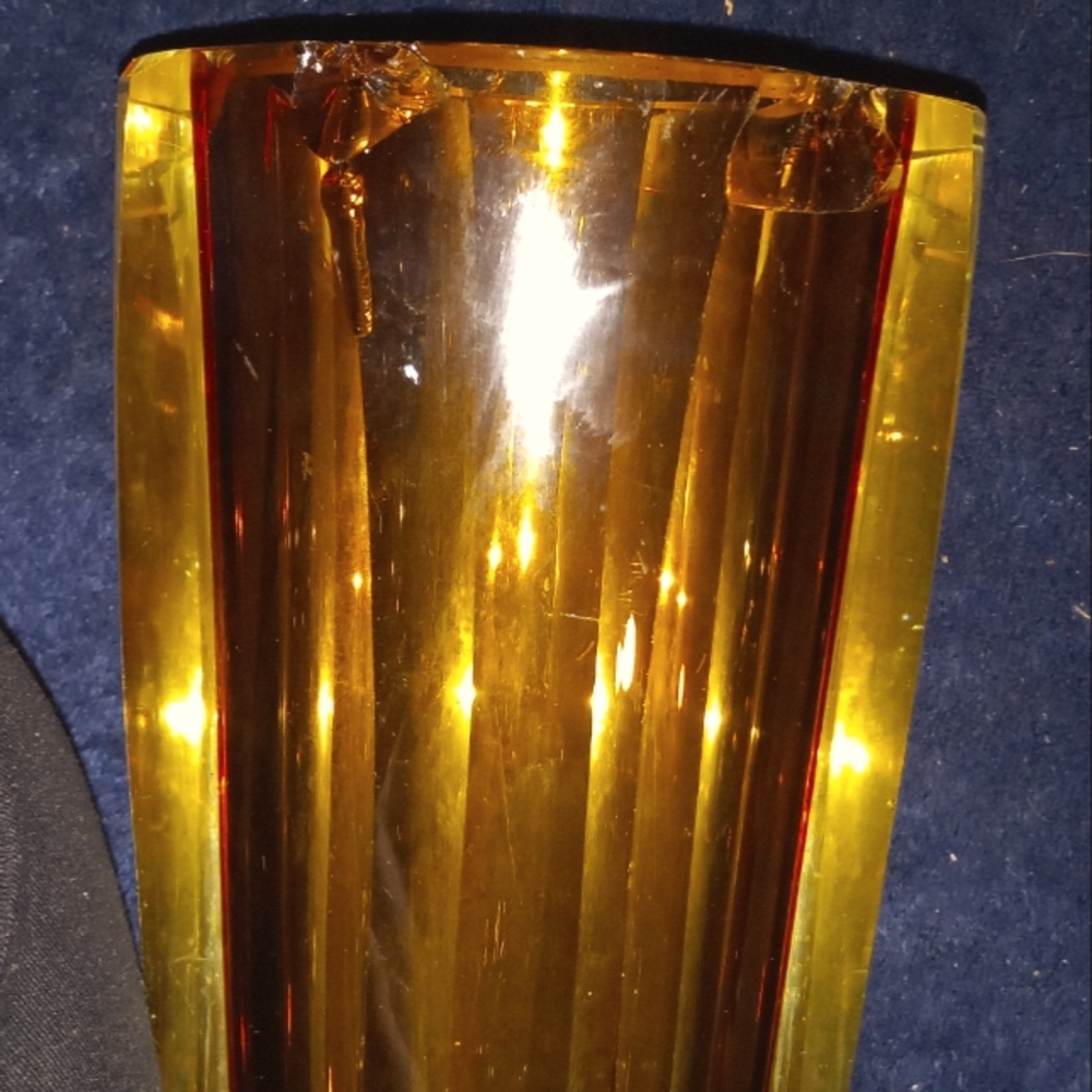 Alessandro Mandruzatto Itallian Moreno Glass vase